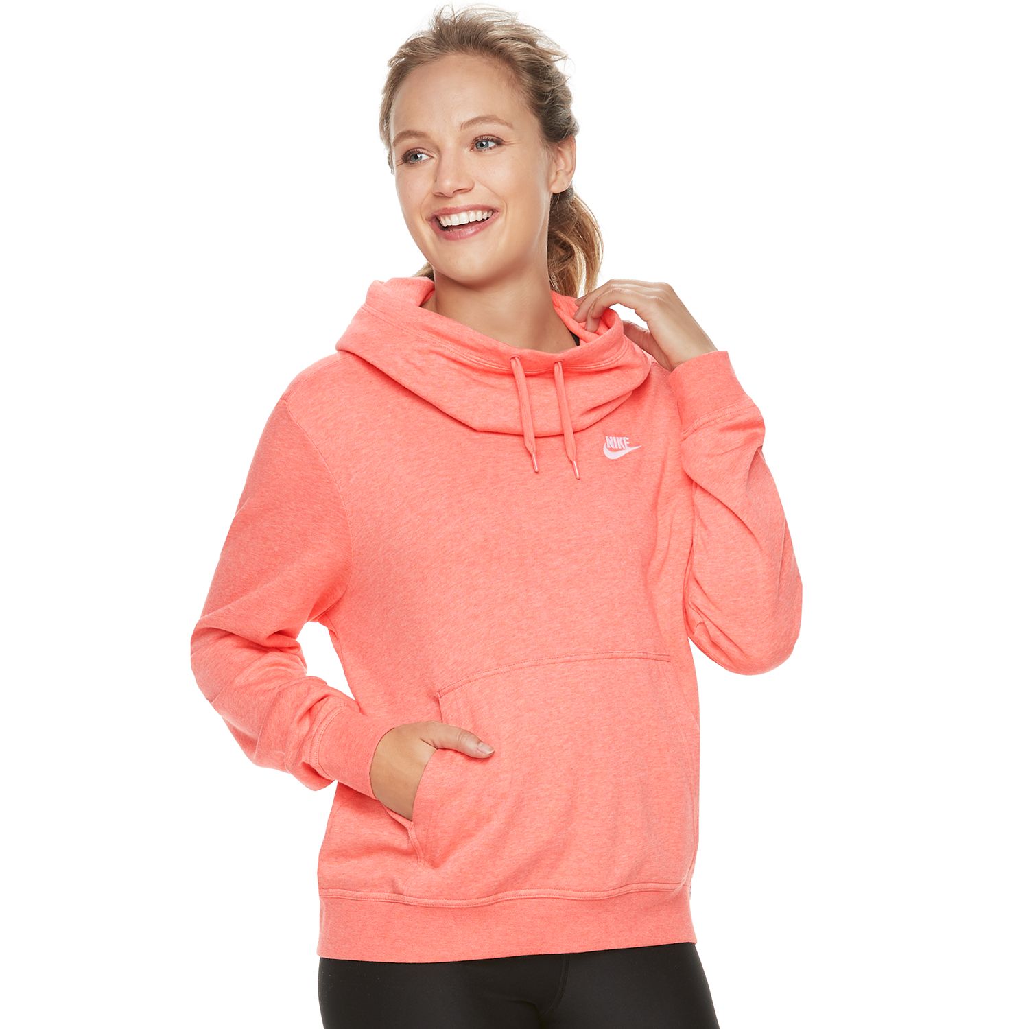 nike women's funnel neck hoodie