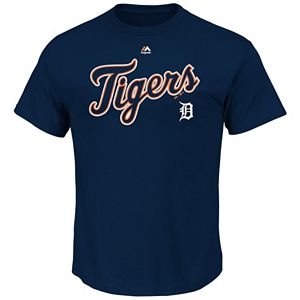 Big & Tall Majestic Detroit Tigers Cooperstown Logo Tee