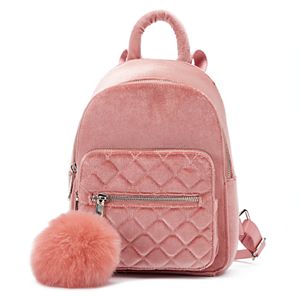 Candie's® Velvet Quilted Mini Backpack