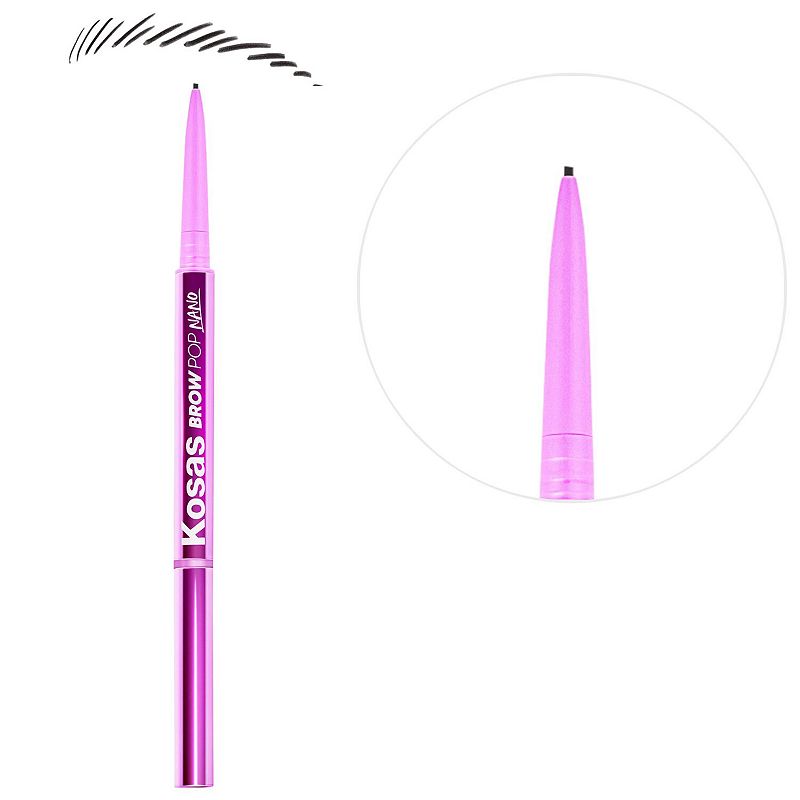 Kosas Brow Pop Nano Ultra-Fine Detailing + Feathering Eyebrow Pencil, Black