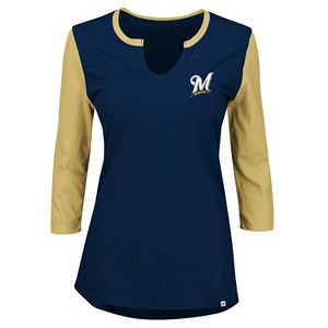 Plus Size Majestic Milwaukee Brewers Raglan Tee