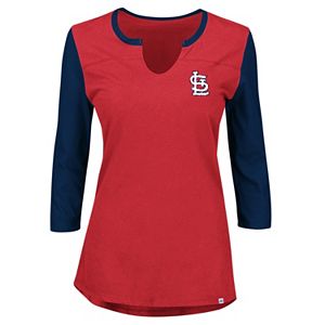 Plus Size Majestic St. Louis Cardinals Raglan Tee