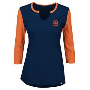 Plus Size Majestic Detroit Tigers Raglan Tee