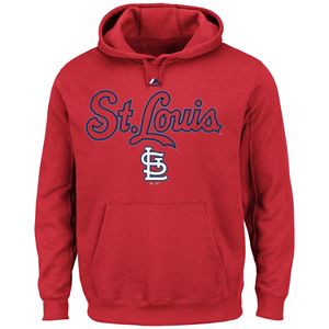 Big & Tall Majestic St. Louis Cardinals Wordmark Hoodie