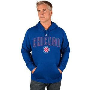 Big & Tall Majestic Chicago Cubs Wordmark Hoodie