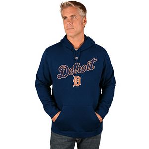 Big & Tall Majestic Detroit Tigers Wordmark Hoodie