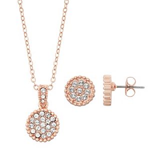 Brilliance Disc Jewelry Set with Swarovski Crystals