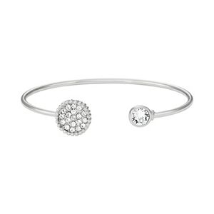 Brilliance Disc Cuff Bracelet with Swarovski Crystals
