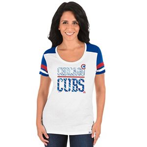 Plus Size Majestic Chicago Cubs Striated Tee