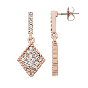 Brilliance Kite Drop Earrings with Swarovski Crystals