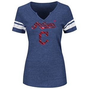 Women's Majestic Cleveland Indians Favorite Team Tee