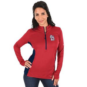 Plus Size Majestic St. Louis Cardinals 1/2-Zip Pullover
