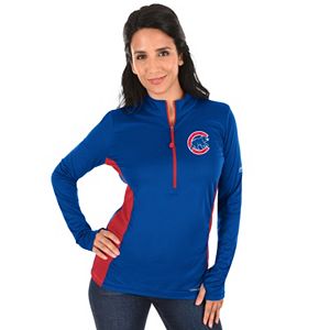 Plus Size Majestic Chicago Cubs 1/2-Zip Pullover