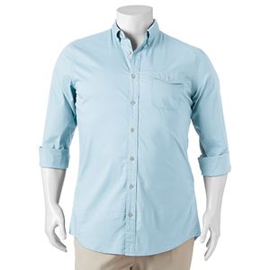 Big & Tall SONOMA Goods for Life™ Flexwear Modern-Fit Poplin Button-Down Shirt