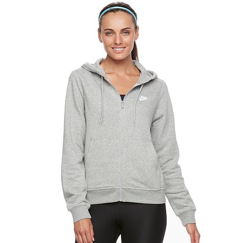black nike zip up sweater women's