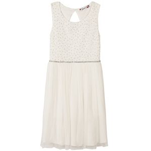 Girls 7-16 Speechless Glitter Lace Bodice Tulle Skirt Dress