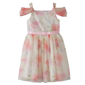 Disney's Beauty and the Beast Girls 4-7 Floral Cold-Shoulder Dress by Jumping Beans®