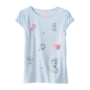 Disney's Beauty and the Beast Toddler Girl Lace Sleeves Graphic Tee by Jumping Beans®