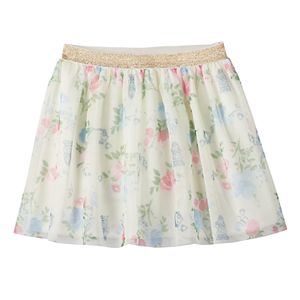Disney's Beauty and the Beast Girls 4-7 Mrs. Potts, Cogsworth & Lumiere Floral Skort by Jumping Beans®