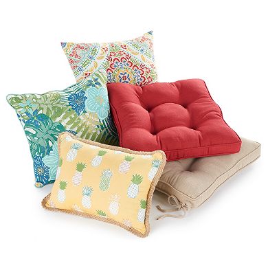 Sonoma Goods For Life® 2-piece Indoor Outdoor Reversible ''U'' Chair Cushion Set