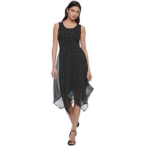 Women's ELLE™ Polka-Dot Fit & Flare Dress