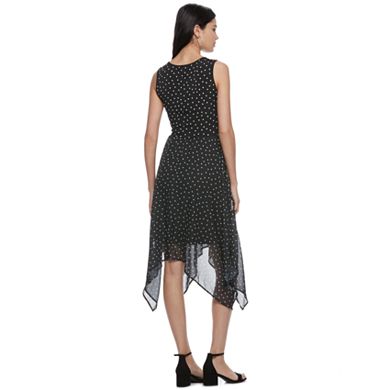 Women's ELLE™ Polka-Dot Fit & Flare Dress