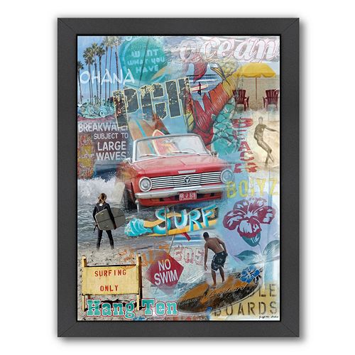 Americanflat Beach Framed Wall Art