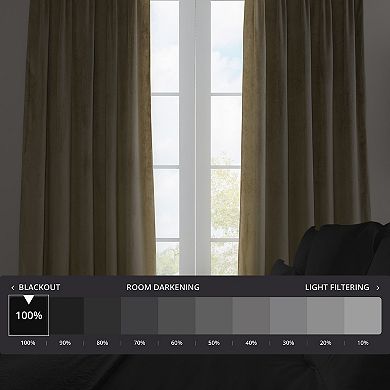 EFF Signature Velvet Blackout Window Curtain Panel