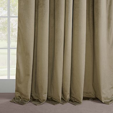 EFF Blackout 1-Panel Velvet Window Curtain