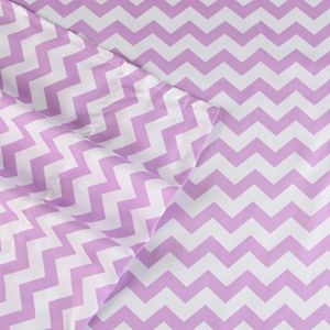 Journee Collection 4-piece 1500 Thread Count Chevron Microfiber Sheet Set