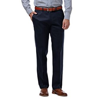 Men’s Haggar® Premium No-Iron Khaki Super Flex Waist Straight-Fit Stretch Flat-Front Pants