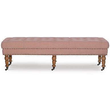 Linon Isabelle Tufted Ottoman Bench 
