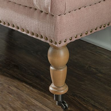 Linon Isabelle Tufted Ottoman Bench 