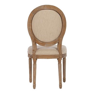 Linon Manchester Oval Back Accent Chair 2-piece Set
