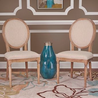 Linon Manchester Oval Back Accent Chair 2 pc Set