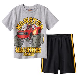 Boys 4-7 Blaze and the Monster Machines Graphic Tee & Shorts Set