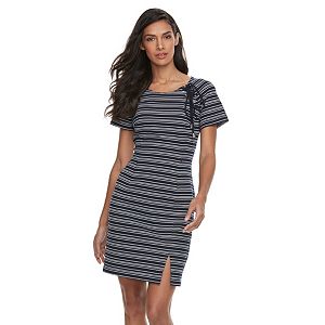Women's Sharagano Textured Stripe Sheath Dress