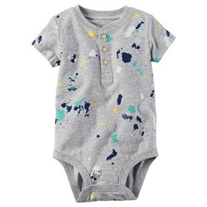 Baby Boy Carter's Slubbed Henley Bodysuit