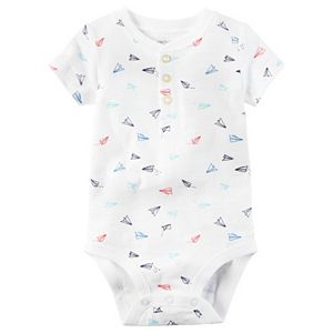 Baby Boy Carter's Slubbed Henley Bodysuit