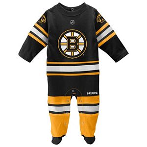 Baby Reebok Boston Bruins Footed Bodysuit