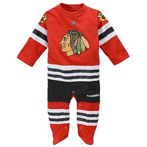 Baby Reebok Chicago Blackhawks Footed Bodysuit