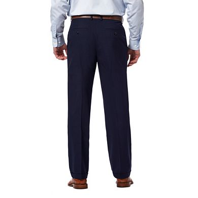 Men's Haggar® Premium Classic-Fit Stretch Pleated Dress Pants