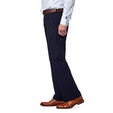 Big & Tall Haggar Premium Classic-Fit Stretch Pleated Dress Pants