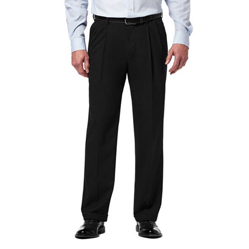 Big & Tall Haggar® Premium Classic-Fit Stretch Pleated Dress Pants