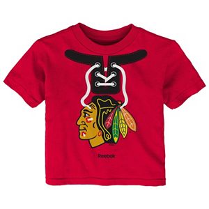 Baby Reebok Chicago Blackhawks Lace-Up Graphic Tee