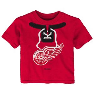 Baby Reebok Detroit Red Wings Lace-Up Graphic Tee