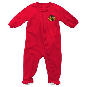 Baby Reebok Chicago Blackhawks Footed Pajamas