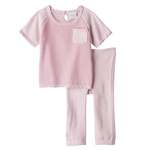 Baby Boy Cuddl Duds Knit Textured Top & Heart Pants Set