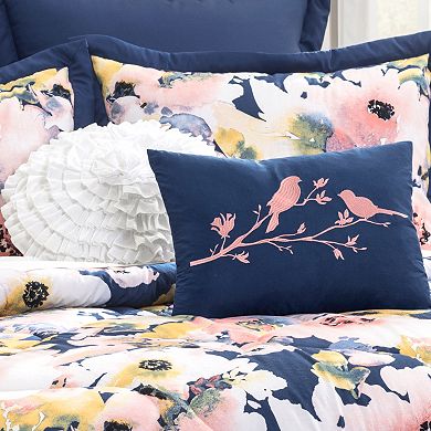 Floral Watercolor 7-piece Comforter Set 