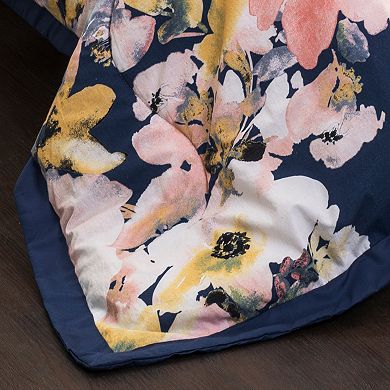 Floral Watercolor 7-piece Comforter Set 